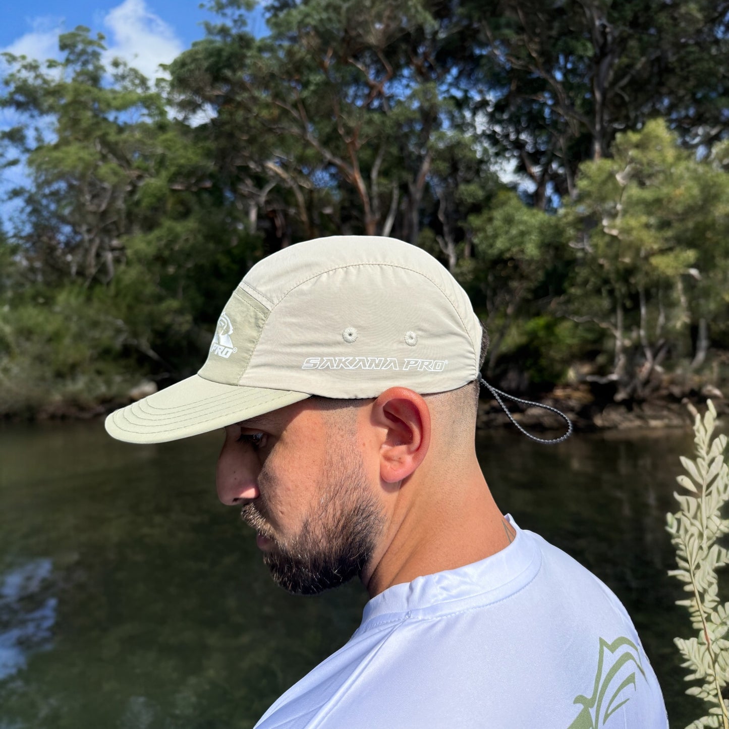 S PRO 5 PANEL CAP WHITE/GREEN